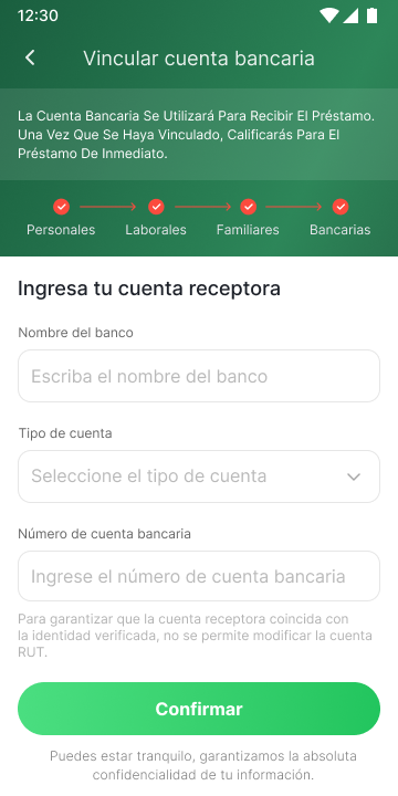 Completa tu información